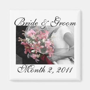 Imã Economias artísticas o ímã do casamento da data