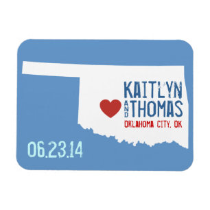 Ímã Economias de Oklahoma a data - cidade customizáve