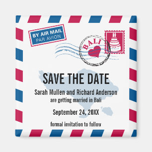 Imã Economias do casamento do correio aéreo de Bali a