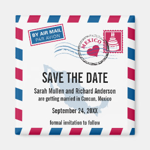 Imã Economias do casamento do correio aéreo de Méxic