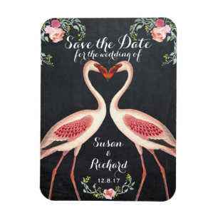 Ímã Economias do flamingo o quadro da data
