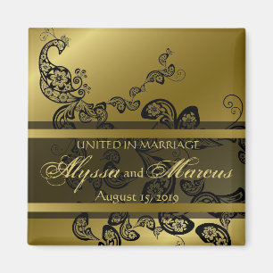 Imã Economias florais elegantes chiques do pavão do