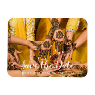 Ímã economias indianas do henna da fotografia feita