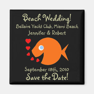 Imã Economias temáticos do casamento da praia bonito 