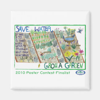 Imã Economize água - faça crescer um jardim