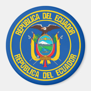 Imã Ecuador Round Emblem