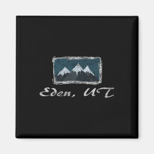 Imã Eden Vintage Utah Diversão Esqui Inverno