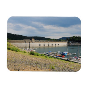 Ímã Edersee Staumauer com estiagem