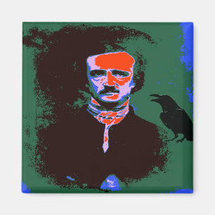 Imã Edgar Allan Poe Pop Art