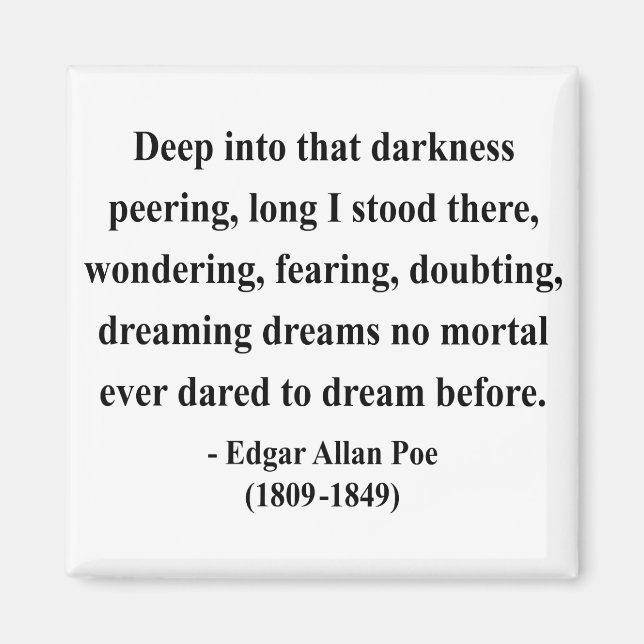 Imã Edgar Allen Poe Citação 8a (Frente)