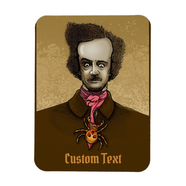 Ímã Edgar com Inseto Dourado (Vertical)