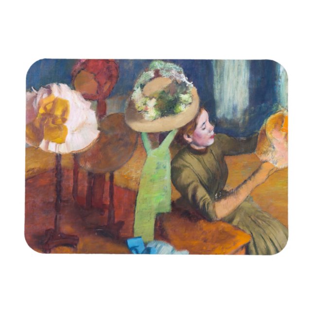 Ímã Edgar Degas - A Loja de Chapéus (Horizontal)