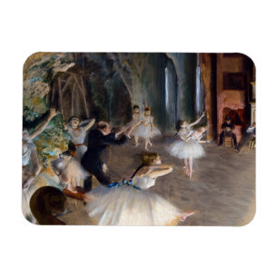 Ímã Edgar Degas - A Rehearsal do Balleto no Palco