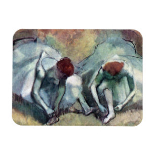 Ímã Edgar Degas - Bailarinas Amarrando Sapatos