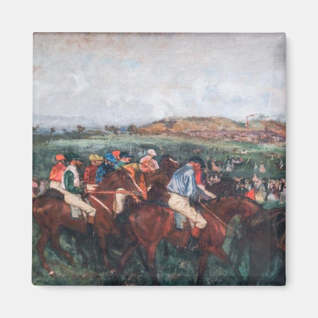 Imã Edgar Degas - Cavalheiros Corrida (Frente)