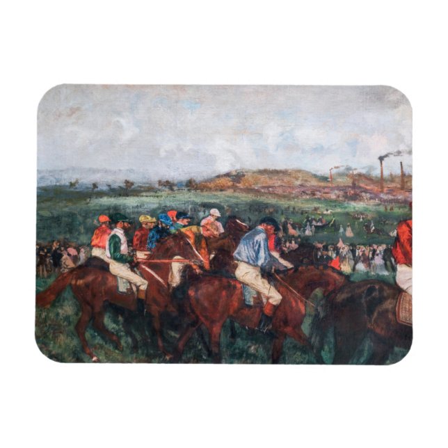 Ímã Edgar Degas - Corrida de Cavalheiros (Horizontal)
