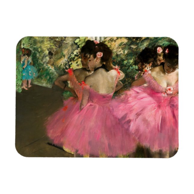 Ímã Edgar Degas - Dançarinos a rosa (Horizontal)