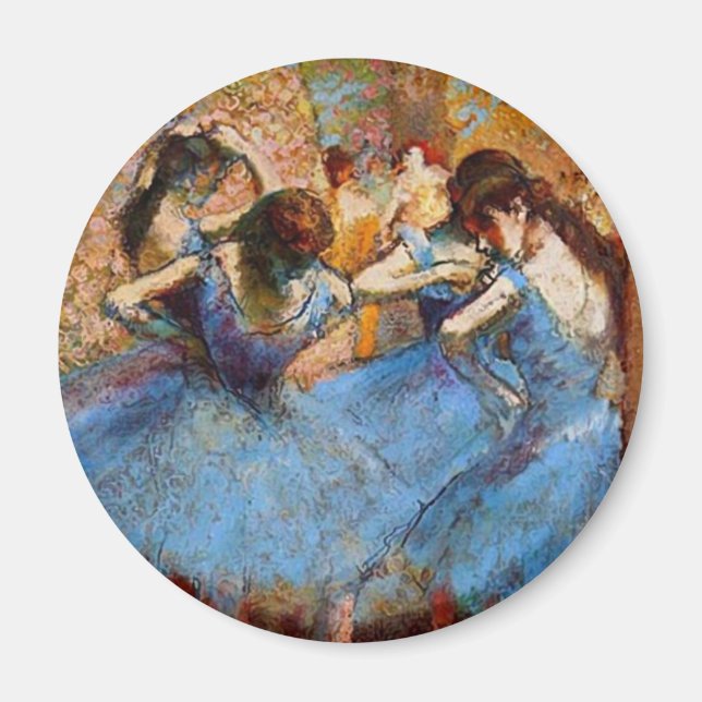 Imã Edgar Degas - Dançarinos de Azul (Frente)