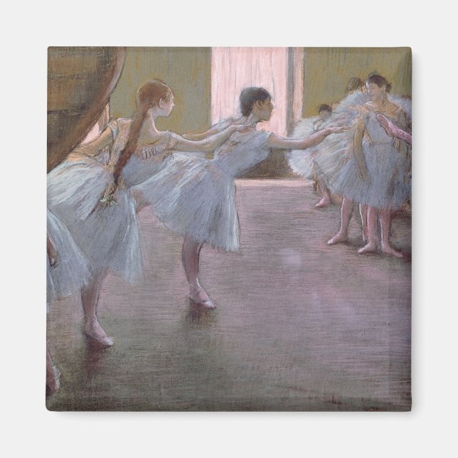 Imã Edgar Degas | Dançarinos no ensaio, 1875-1877 (Frente)