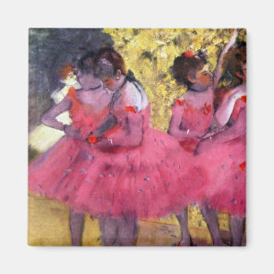 Imã Edgar Degas - dançarinos no rosa entre as cenas