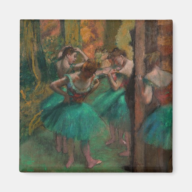 Imã Edgar Degas - Dançarinos, Rosa e Verde (Frente)