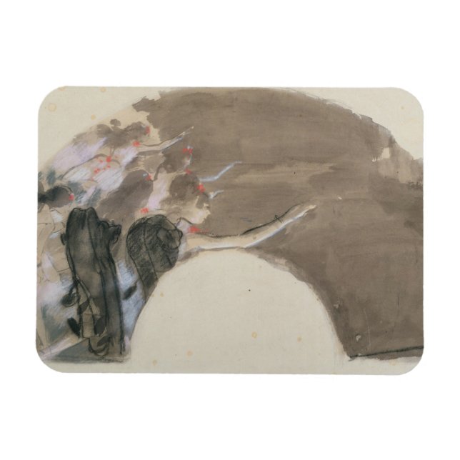Ímã Edgar Degas | Desenho para ventilador, c.1879 (Horizontal)