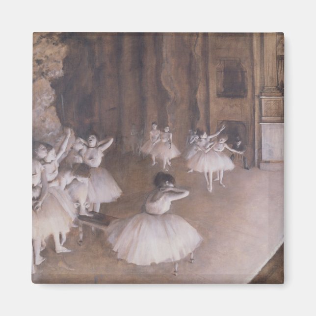 Imã Edgar Degas | Ensaio de Balé no Palco, 1874 (Frente)