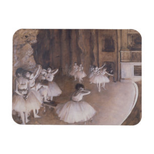 Ímã Edgar Degas Ensaio de Balés no Palco, 1874