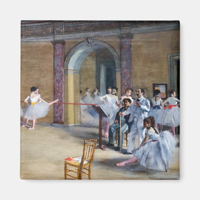 Imã Edgar Degas - Foyer de Dança, Ópera rue Le Peletie (Frente)