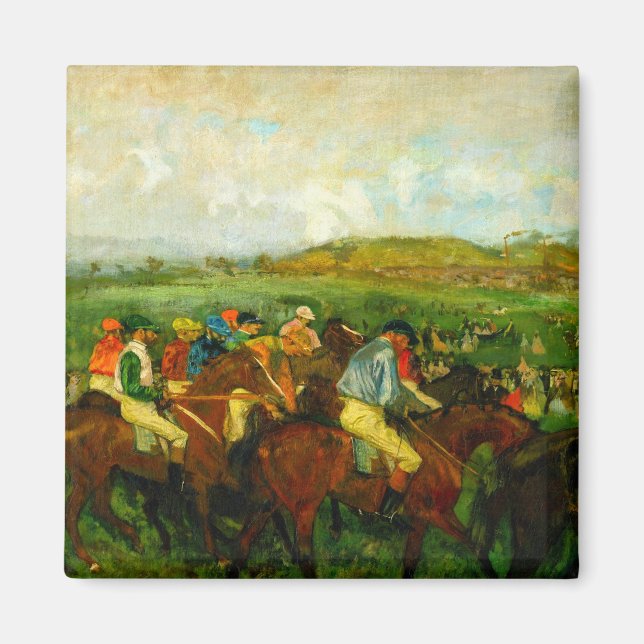 Imã Edgar Degas Horseback Riding (Frente)