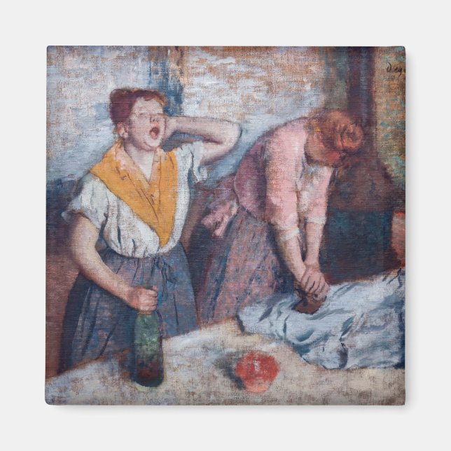 Imã Edgar Degas - Mulheres Passando Roupa (Frente)