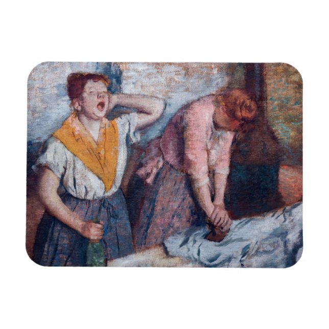 Ímã Edgar Degas - Mulheres Passando Roupa (Horizontal)