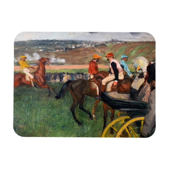Ímã Edgar Degas - Nas Corridas (Horizontal)