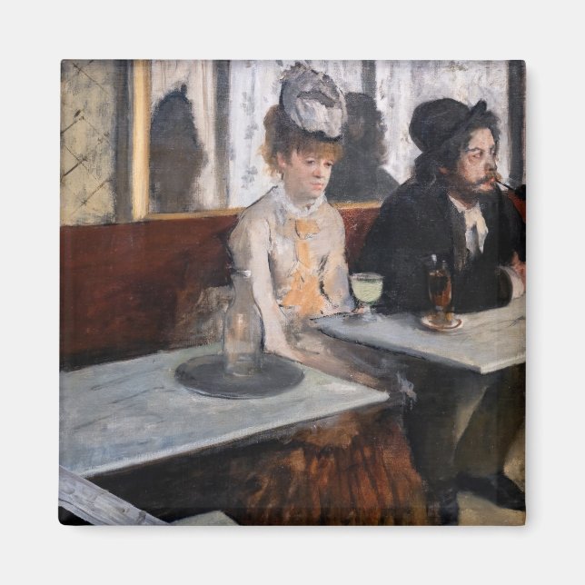 Imã Edgar Degas - Num Café / A Absinthe (Frente)