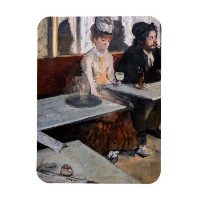 Ímã Edgar Degas - Num Café / A Absinthe (Vertical)