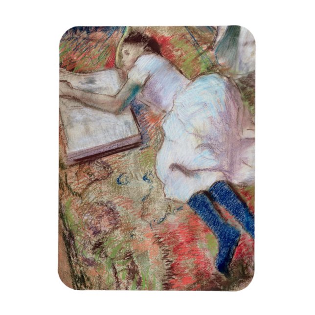 Ímã Edgar Degas | Reader Lying Down, c.1889 (Vertical)