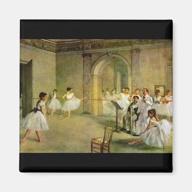 Imã Edgar Degas - Sala do Balé da Ópera na Rue (Frente)