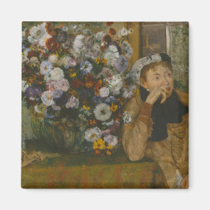 Imã Edgar Degas uma mulher assentada ao lado de um