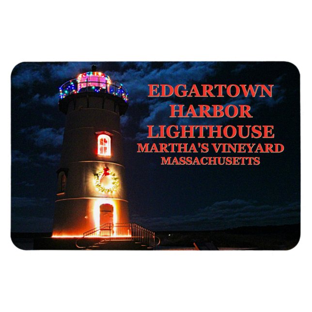Ímã Edgartown Lighthouse, Massachusetts Flexi Magnet (Horizontal)