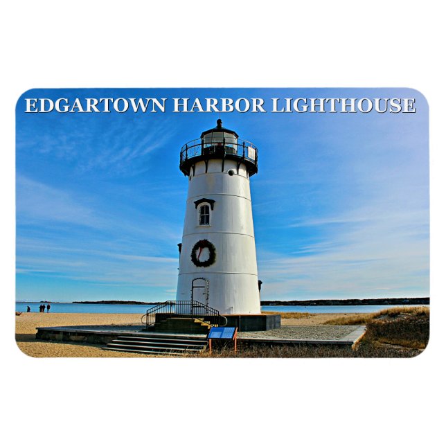 Ímã Edgartown Lighthouse, Massachusetts Flexi Magnet (Horizontal)