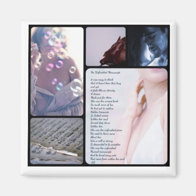 Imã edição 2 do poema manuscrito inacabado (Frente)