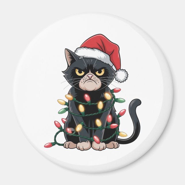 Imã Edição de Natal do Gato Preto (Frente)