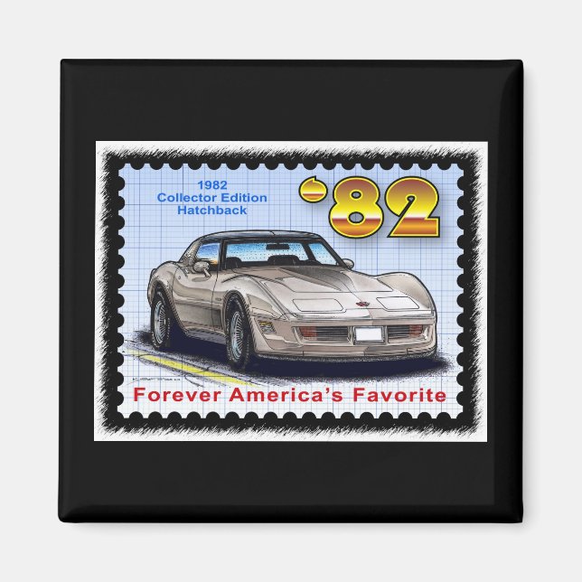 Imã Edição Especial de 1982 Corvette (Frente)