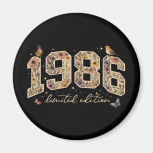 Imã Edição Limitada de 40º Aniversário Floral 1986