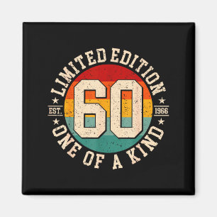 Imã edição limitada de 60 anos vintage 1966 60º