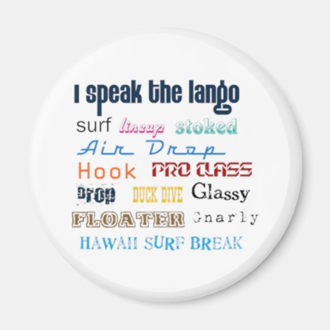 Imã EDIÇÃO LIMITADA DO surf Lango (Frente)