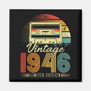 Imã Edição Limitada Retro Vintage 1946 80 Anos Bi