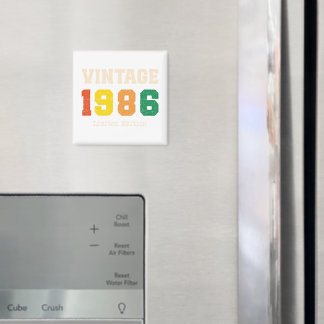 Imã Edição Limitada Vintage 1986 Design de Aniversário