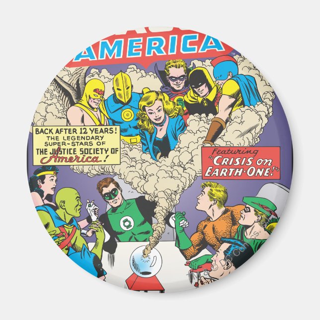 Imã Edição nº 21 da Liga da Justiça da América - Aug (Frente)