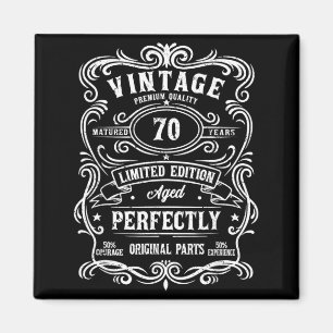 Imã Edição Vintage 70 Anos Mentira 70º Aniversário Hom